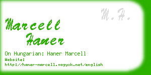 marcell haner business card